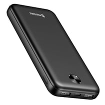 Swissten Batterie Externe 10000mAh 10.5W avec Double Port USB LED Indicateur Noir