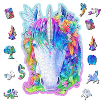 Puzzle en bois Licorne élégante 150 pcs - Wooden City