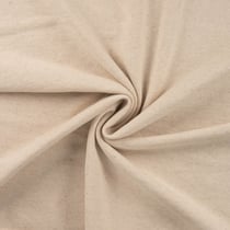 Tissu Sweat envers gratté Lin Coton uni Beige chiné