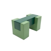 Pont d'équilibre en mousse vert réséda/pin