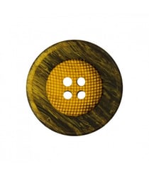 Carte de 4 boutons Panier rond 4 trous Moutarde 18mm - Union Knopf Jaune
