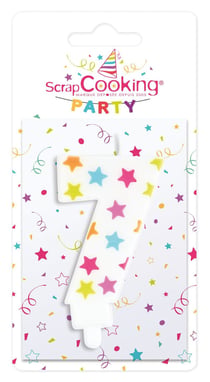 Bougie d'anniversaire numéro 7