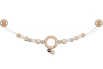 Chaîne poussette étoile gris blanc