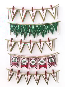 5 STICKERS GUIRLANDE DE NOEL EFFET 3D - 105