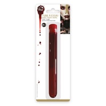 Tube à essai avec liquide rouge - Imitation hémoglobine - 28ml