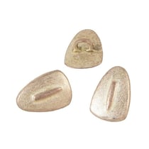 Lot de 6 boutons triangle or rosé 15mm