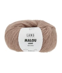 Pelote d'Alpaga et laine MALOU LIGHT - LANG YARNS 0187 Marron