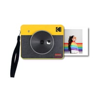KODAK Square Cam & Print C300Retro Yellow: Imprimez l'Instant en Style Rétro avec des Photos 4Pass (3" x 3") depuis Votre Appareil Mobile