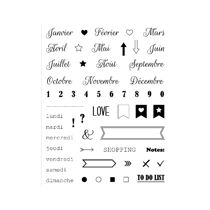 Tampons transparents Bullet journal ARTEMIO