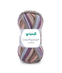 Fil à tricoter LISA PREMIUM COLOR - Grundl - certifiée Oeko-Tex 22 Multicolore