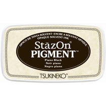 Encreur StazOn Pigment - Piano Black - 7,6 x 3,5 cm - Tsukineko