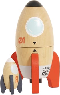 Duo De Fusées De L'espace Magnétiques - Le Toy Van - Orange
