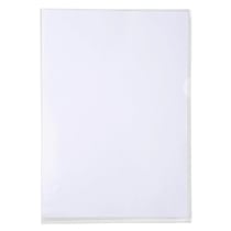 Etui carton de 50 pochettes coin PVC Premium 18/100e - A4 - Cristal - Exacompta