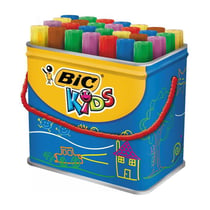 Feutres de coloriage pointe ogive extra large - BIC - Multicolore - Baril de 30
