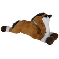 Peluche géante cheval couche brun 1m10 - animal de la ferme 110cm - doudou nicotoy xl