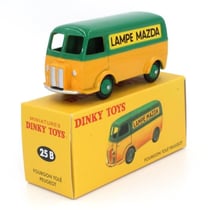 Miniature de collection - ATLAS - Peugeot D3A fourgon lampes MAZDA Jaune - 1/43