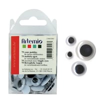 150 yeux mobiles 0,7 à 2 cm à coller