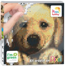 Kit créatif Pixel tableau 12x12cm Chien