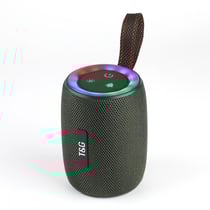 Enceinte Bluetooth Portable Sans Fil Extérieur Rouge Avec Lumières LED Vert YONIS
