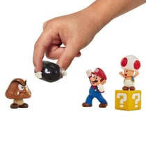 World of Nintendo - Pack 5 figurines Super Mario New Bros. U Acorn Plains 6 cm