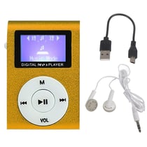 Lecteur MP3 Compact Écran Argent Autonomie Longue Pratique USB Plug Play Or YONIS