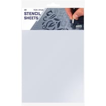 Lot de 10 feuilles Mylar A5 pour pochoir - Epaisseur 0,3 mm - Qbix