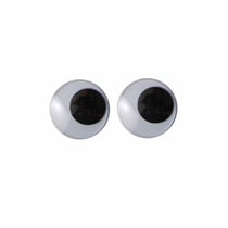 Yeux mobiles Vaessen Creative - Blanc-noir - 6 mm - 1000 pièces