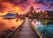 Puzzle 1000 pièces - Île Paradisiaque - Trefl