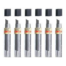 Mine de rechange Pentel Hi-Polymer Super - 0,5 mm - 2H - Lot de 6 étuis de 12 mines