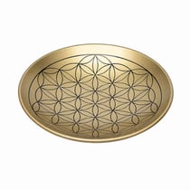 Coupelle fleur de vie en laiton 15 cm