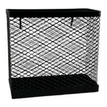 Pot à crayons - Rectangulaire - Métal - Noir - A suspendre - Bureau - Ulmann