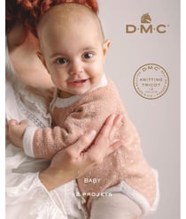 Livre spécial tricot pour Bébé - 12 projets - DMC Marron