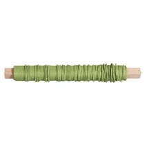 Fil de papier , 0,55mm ø, vert Hauser clair, sur bobine en bois à 50g, 20m