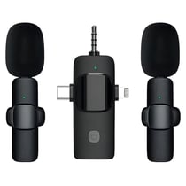 Microphone Sans Fil 3 En 1 Pour iPhone Android Compact Léger Plug And Play YONIS