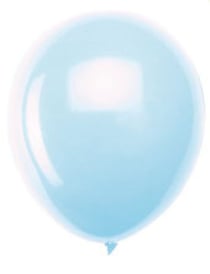 10 BALLONS BLEU PASTEL 30 CM