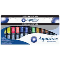 Aquarelle Daler Rowney - Aquafine - Assortiments de couleurs - 12 x 8 ml