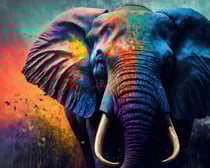 Kit diamond painting Eléphant 40 x 50 cm