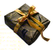 Carédeau Papier Cadeau Réutilisable Collection Monochrome Coton Recyclé Furoshiki 100% Coton : Tricot (TailleM) 55x55 cm bleu nuit