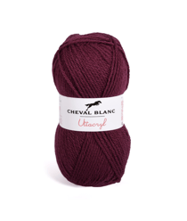 Fil à tricoter UTTACRYL - Cheval Blanc 7 AUBERGINE