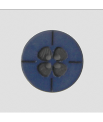Bouton fleur en polyester 4 trous 18mm - Prym 68 Bleu marine