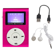 Lecteur MP3 Rose Compact Avec Écouteurs Et Écran Haute Qualité Rose YONIS