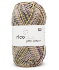 Fil à tricoter Rico Baby Cotton soft Print DK - Rico Design 18 Multicolore