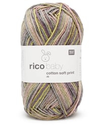 Fil à tricoter Rico Baby Cotton soft Print DK - Rico Design 18 Multicolore