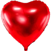Ballon Aluminium Coeur Rouge Métallisé   45 cm