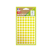 POCH. 168 ETQ JAUNE DIAM 15 100%RECY