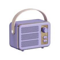 Enceinte Bluetooth Portable HIFI Son Stéréo 360° Design Rétro Violet YONIS
