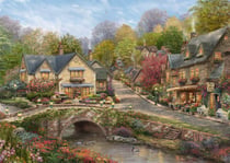 Puzzle 2000 pièces - Été à Cobblestone Village - Schmidt Spiele