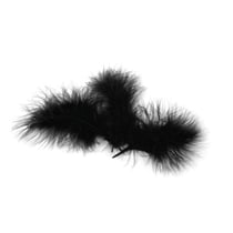 Graine Créative - Plumes marabout noires 10 plumes 18cm
