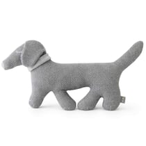 Peluche en coton bio doudou chien TECKEL