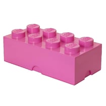 Boîte de rangement LEGO 5706773400492 en plastique rose empilable